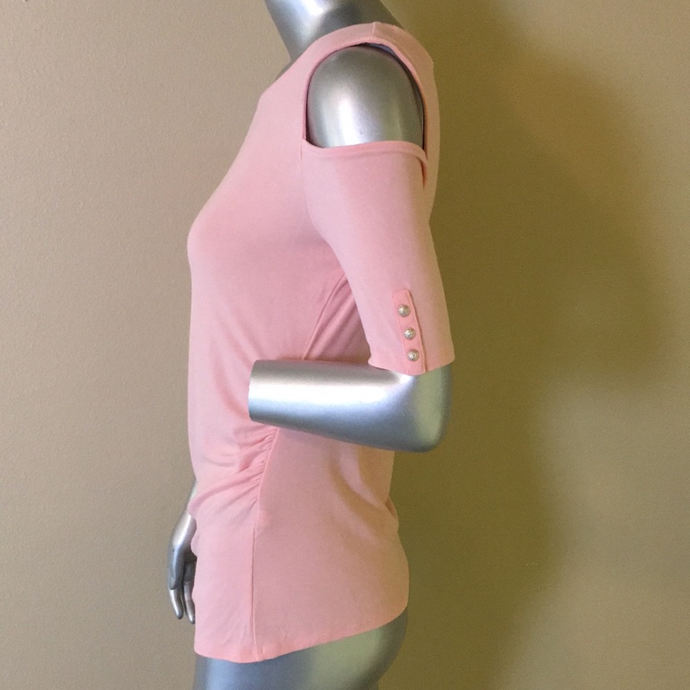 WHBM | Rio Elbow Sleeve Cold-Shoulder Top - Picture 7 of 15